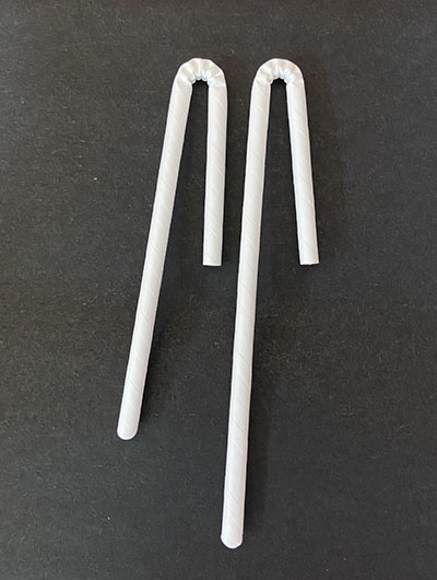 U shape paper straw