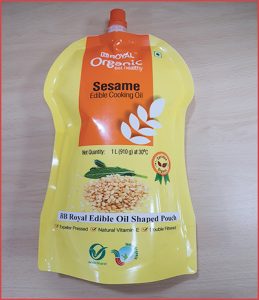 Profile Spout Pouch with Re-closable Option & Easy Pour Experience for BB Royal Cold-press Cooking Oil