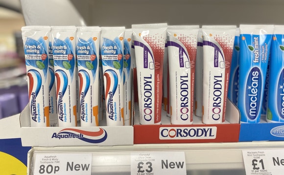 Tesco Toothpaste packaging trial